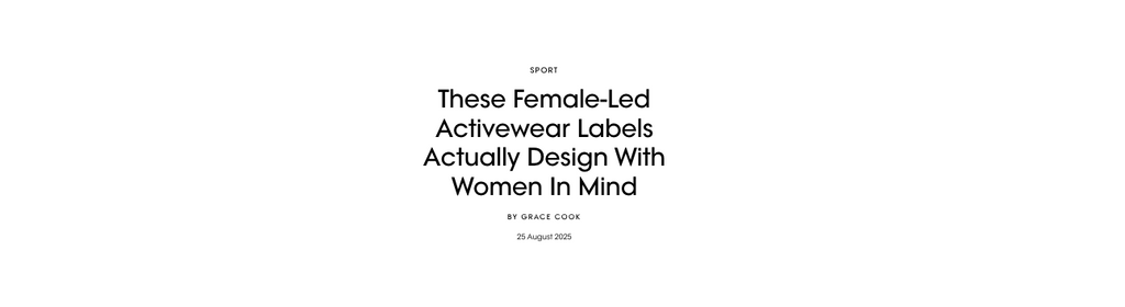 MATHAN featured in British Vogue: Female-Led Sportswear Designed for Everyday Athletes